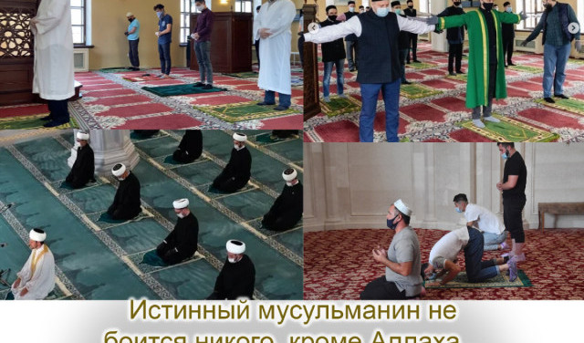 Истинный мусульманин не боится никого, кроме Аллаха... и коронавируса...