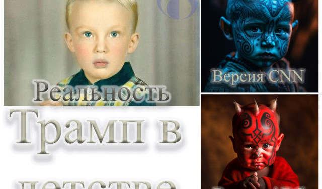 Трамп в детстве. Реальность / Версия CNN / Версия ABC
