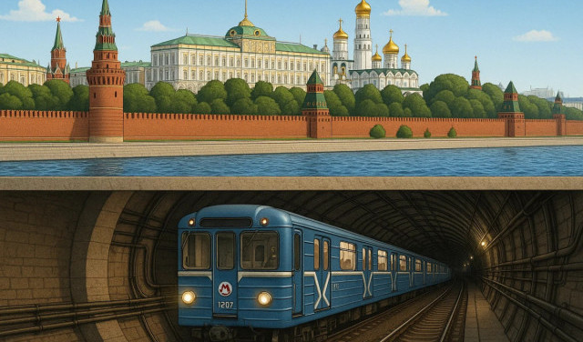 От реки некоторые тоннели отделяет тоненькая стеночка...