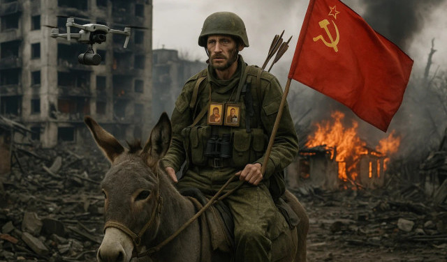 На осликах против дронов с ИИ?...