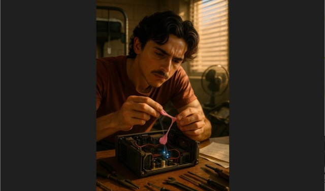 Помнишь как чинить технику скотчем, жвачкой и упоминанием любвеобильной женщины?...