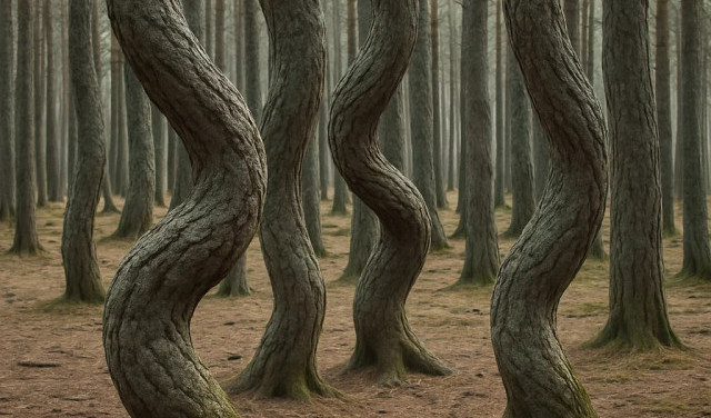 Места, на которых деревья растут как-то так...